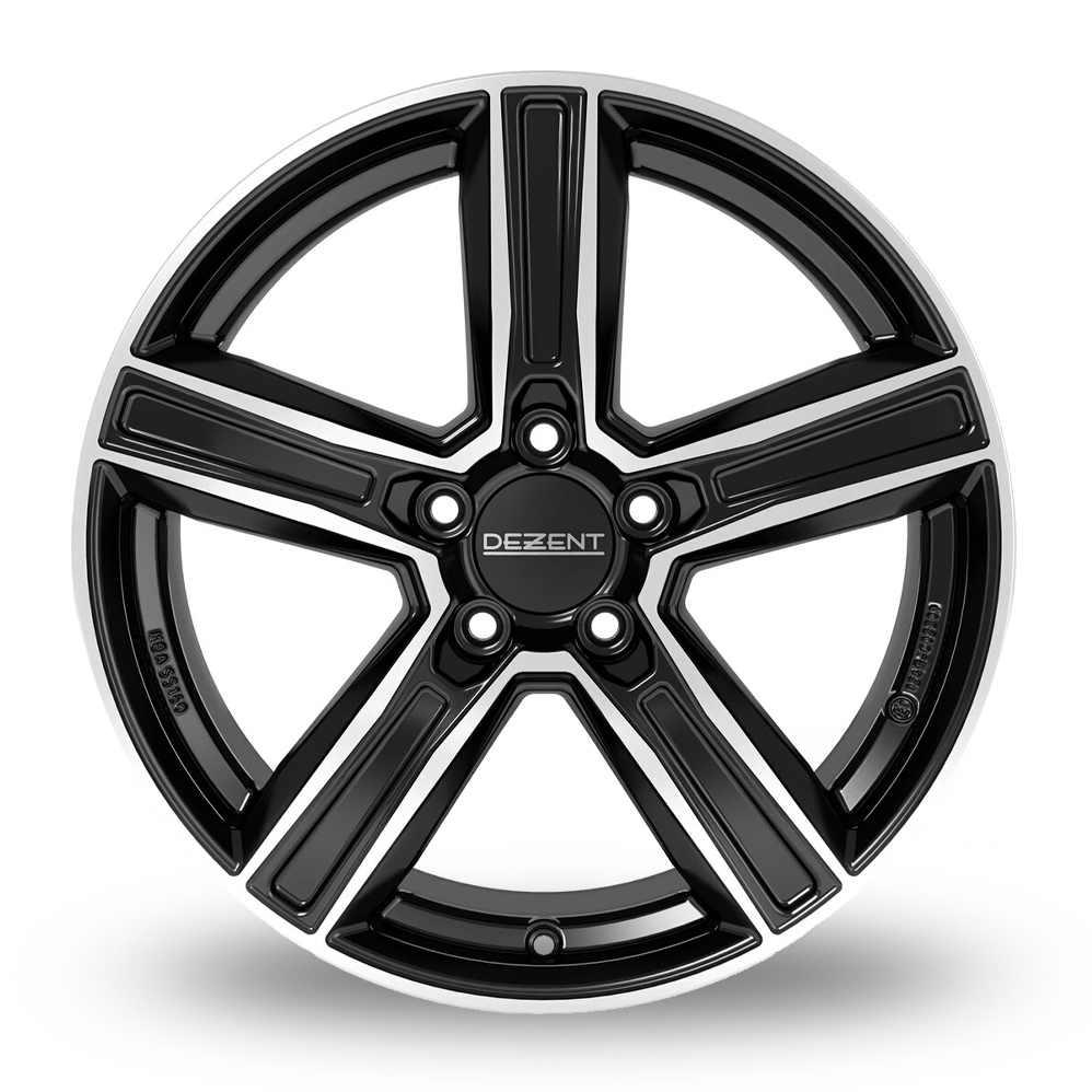 19" Dezent KG Black Polished Alloy Wheels