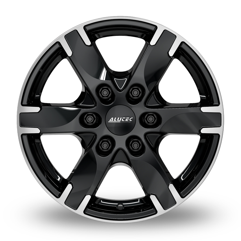 16" Alutec Titan Gloss Black Polished Alloy Wheels