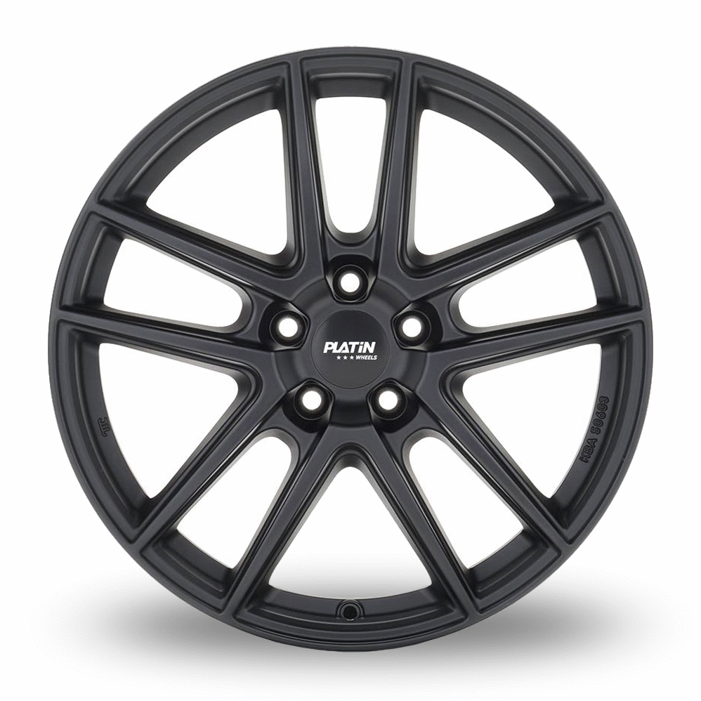 14" Platin P 73 Racing Black Alloy Wheels