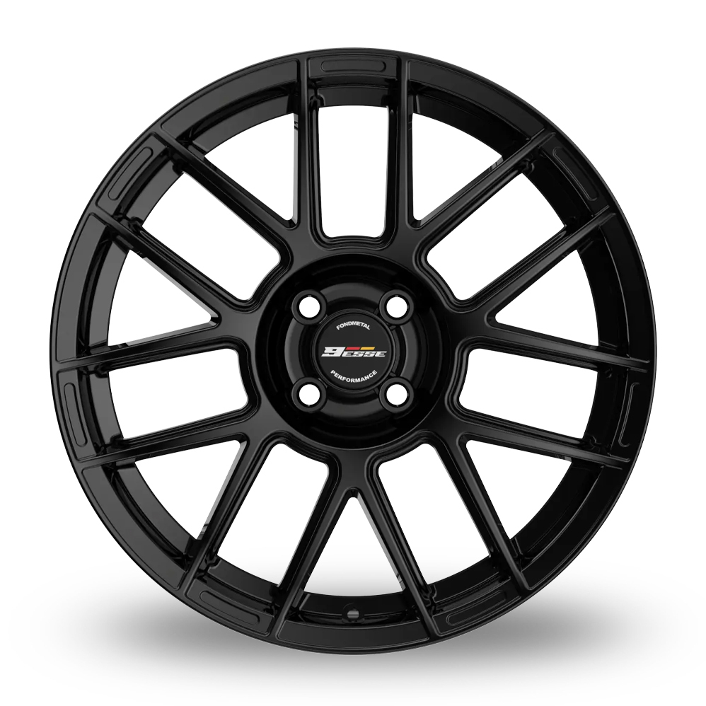 17" Fondmetal 9ESSE Gloss Black Alloy Wheels