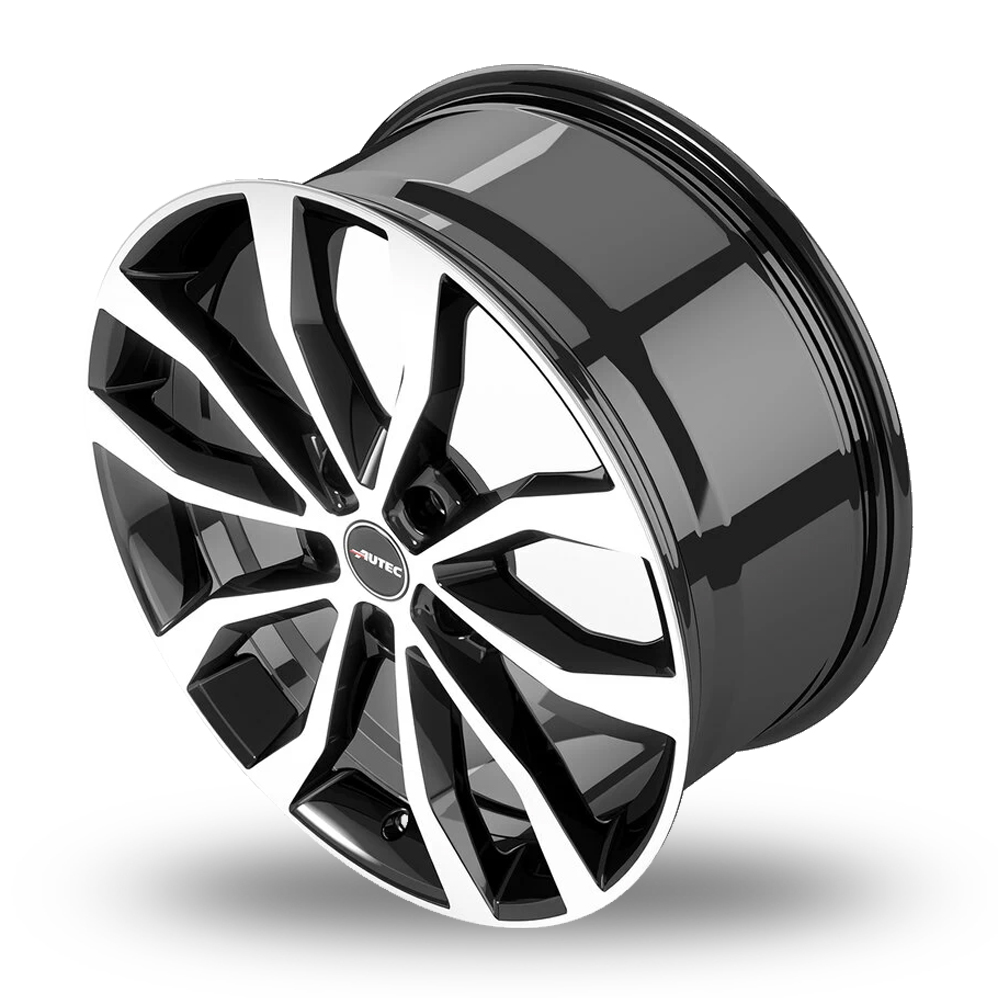 17" Autec Uteca Black Polished Alloy Wheels