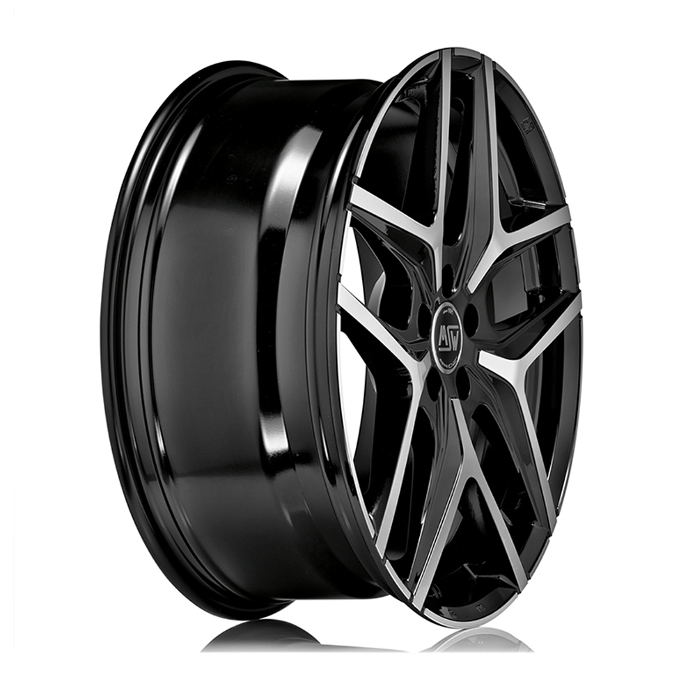 19" MSW (by OZ) 40 Gloss Black Polished Alloy Wheels