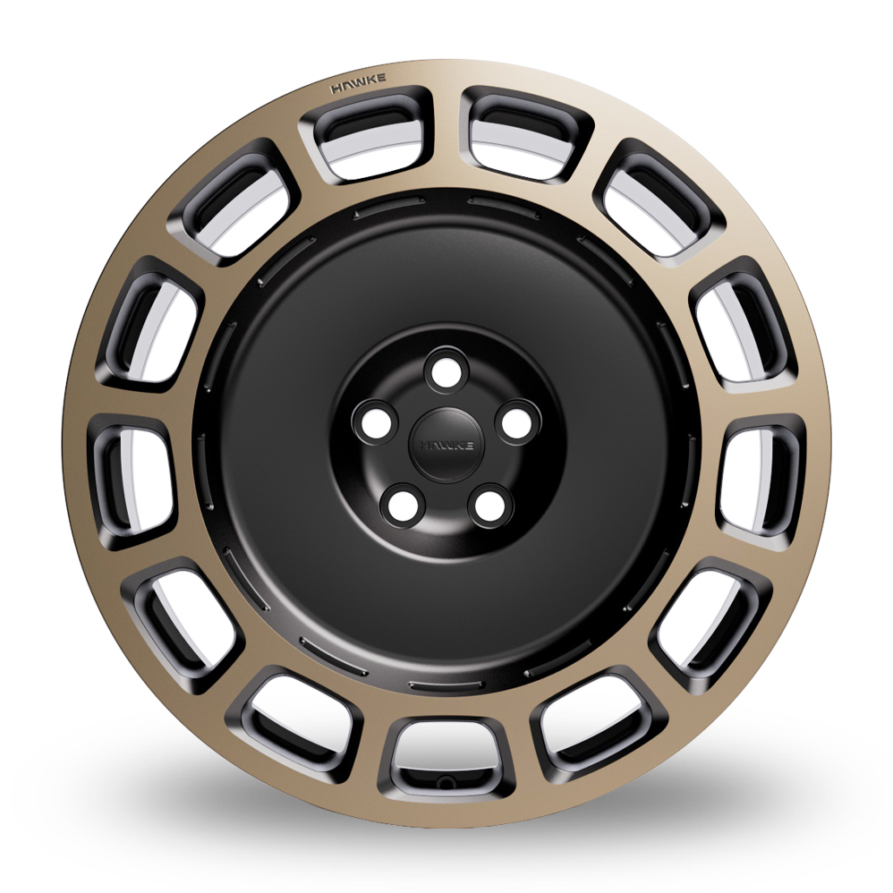 22" Hawke OCTAD Matt Black With Bronze Alloy Wheels