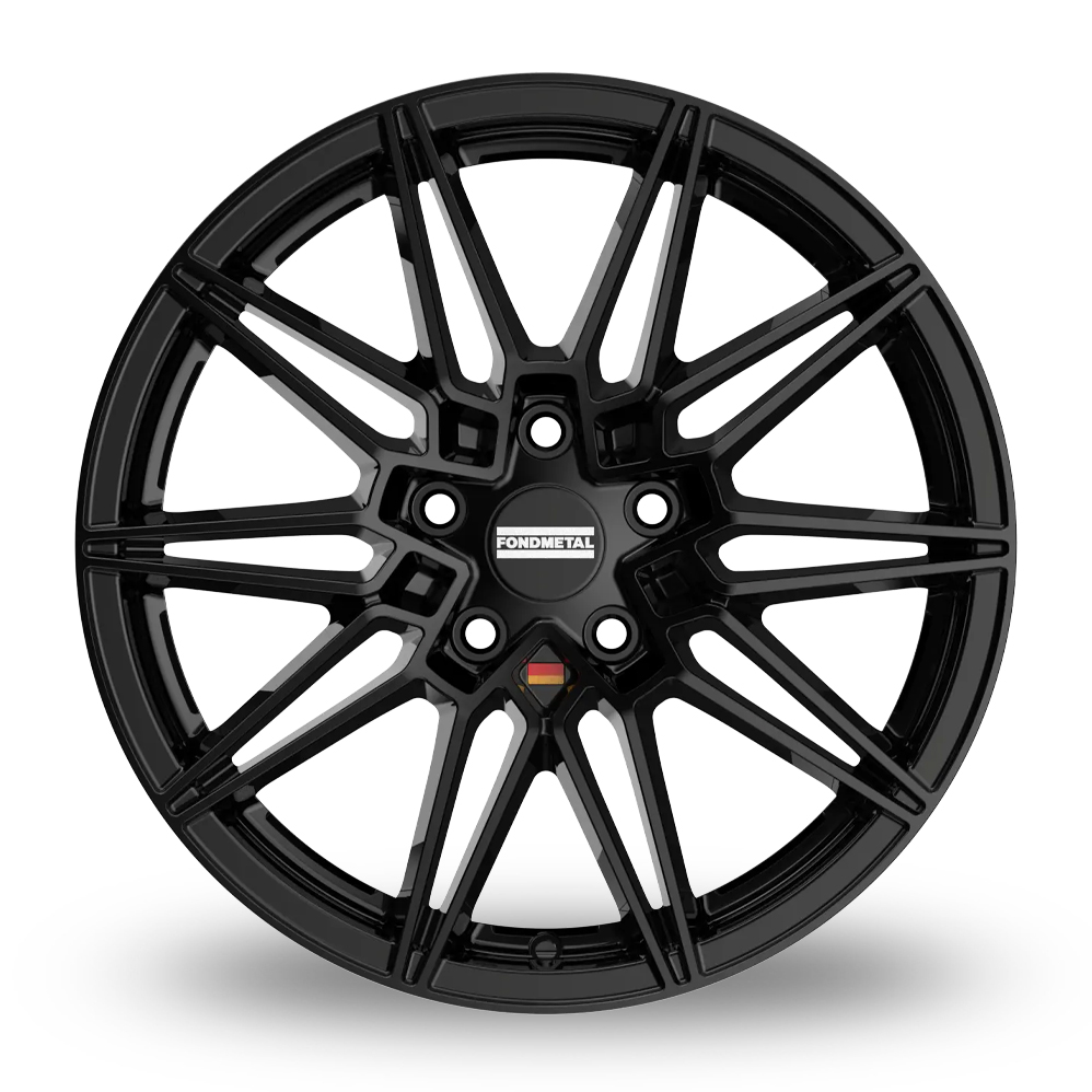 18" Fondmetal Thoe Gloss Black Alloy Wheels