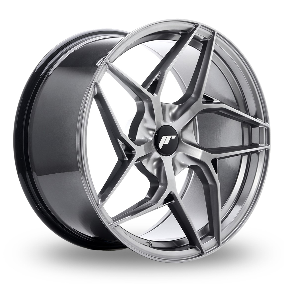 Japan Racing JR35 (9.5x19) (Custom Fitment) Hyper Black Alloy Wheels