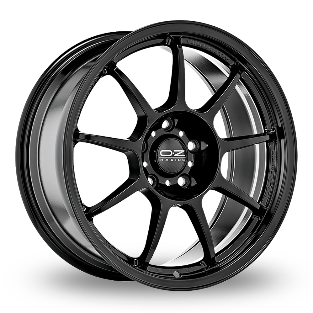 OZ Racing Alleggerita HLT 5F Gloss Black Alloy Wheels