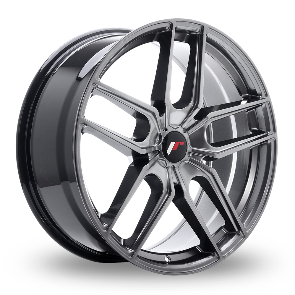 Japan Racing JR25 (8.5x19) (Custom Fitment) Hyper Black Alloy Wheels