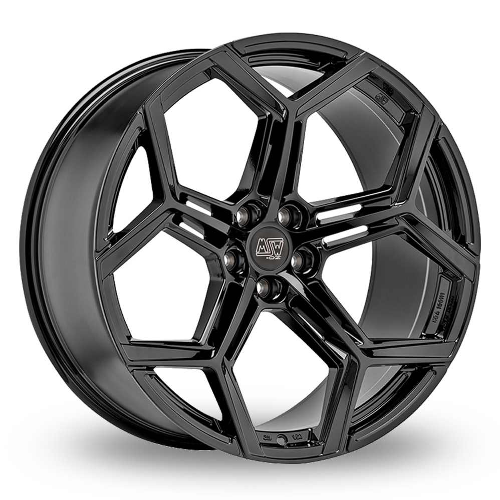 MSW (by OZ) 53 Gloss Black Alloy Wheels