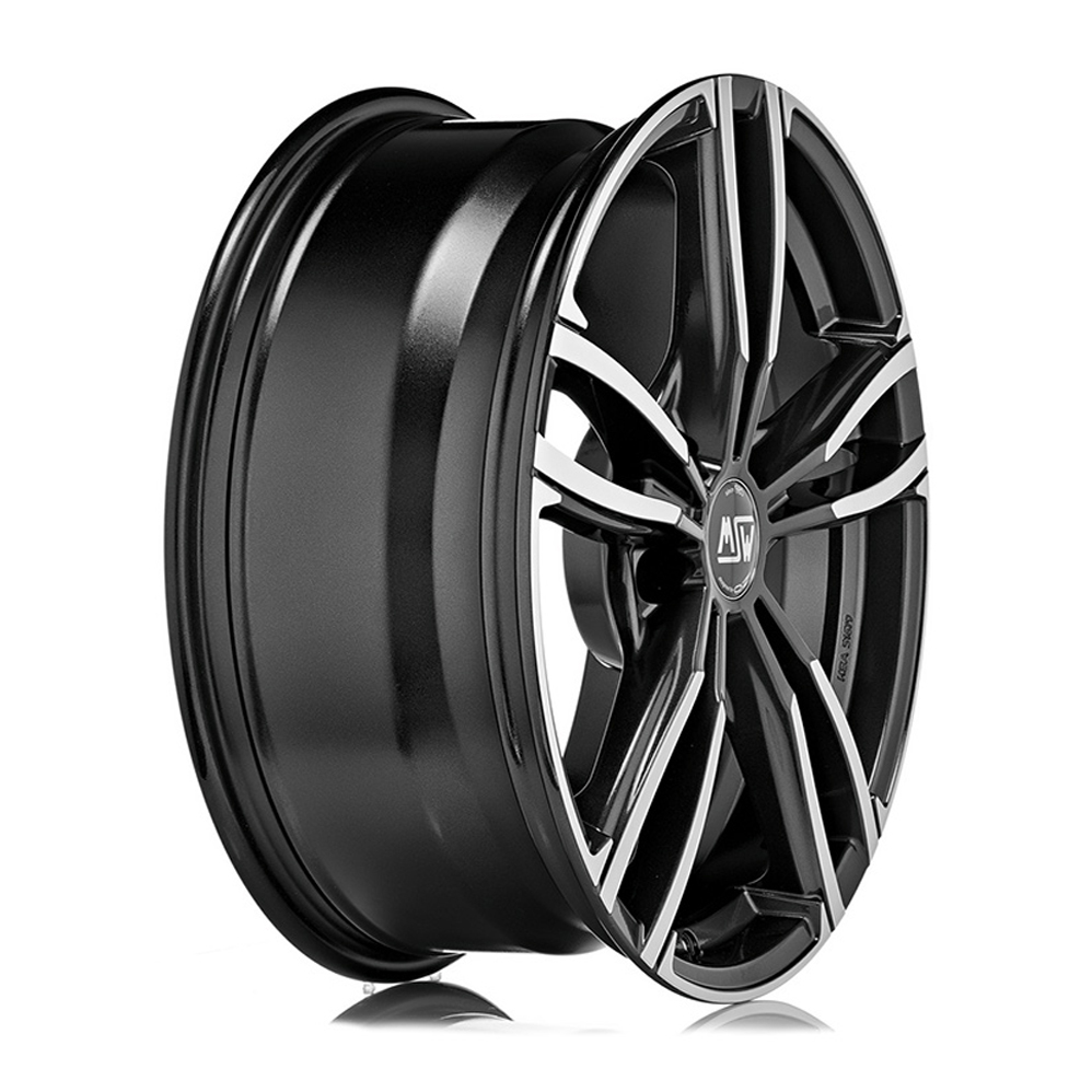 19" MSW (by OZ) 73 Gloss Dark Grey Polished Alloy Wheels