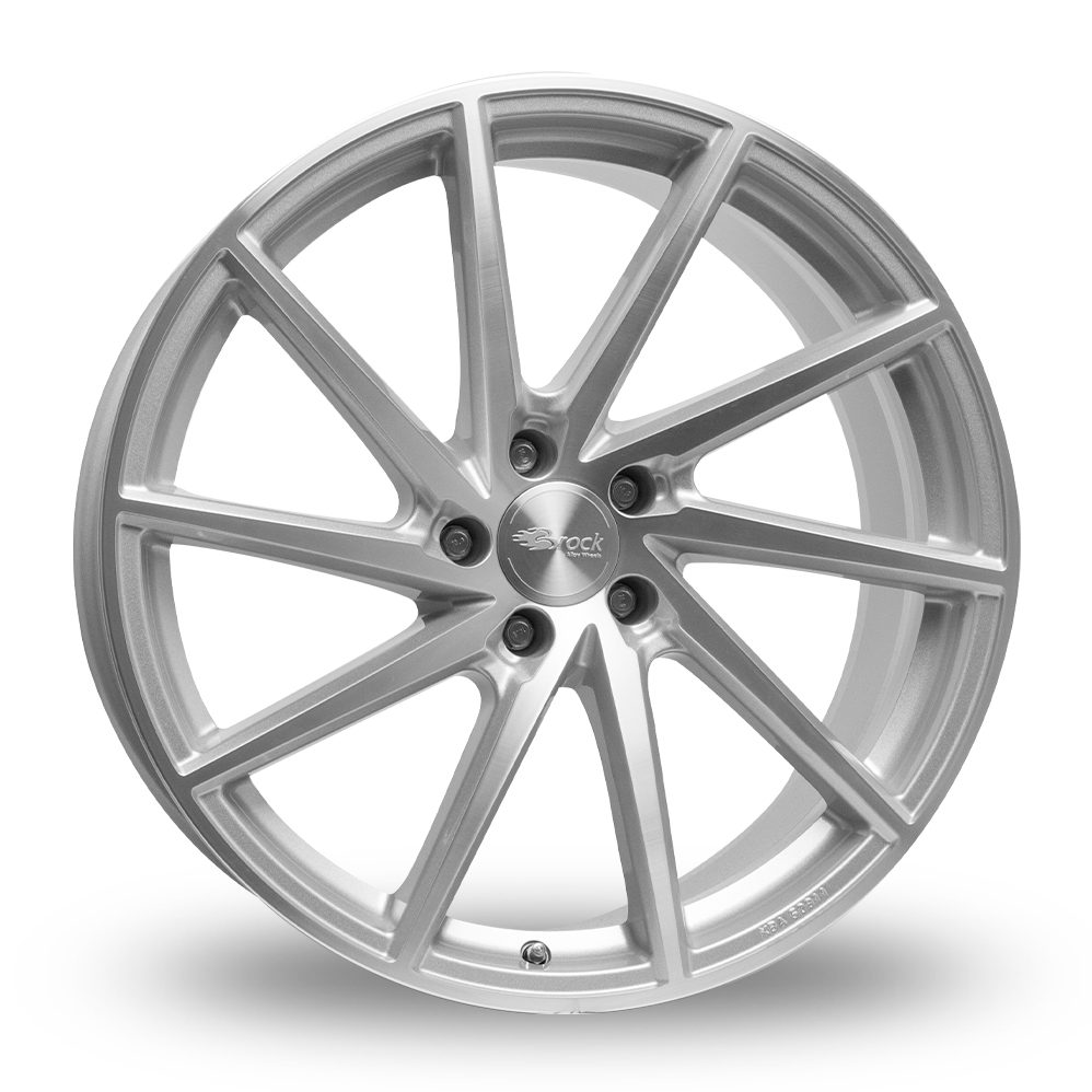 Brock B37 Crystal Silver Polished Alloy Wheels