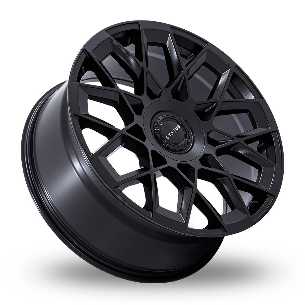 24" Status ST005 Matrix Matt Black Alloy Wheels
