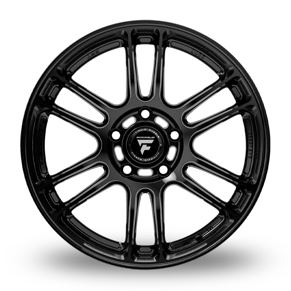 18" Fondmetal FS368 Fittipaldi Gloss Black Alloy Wheels