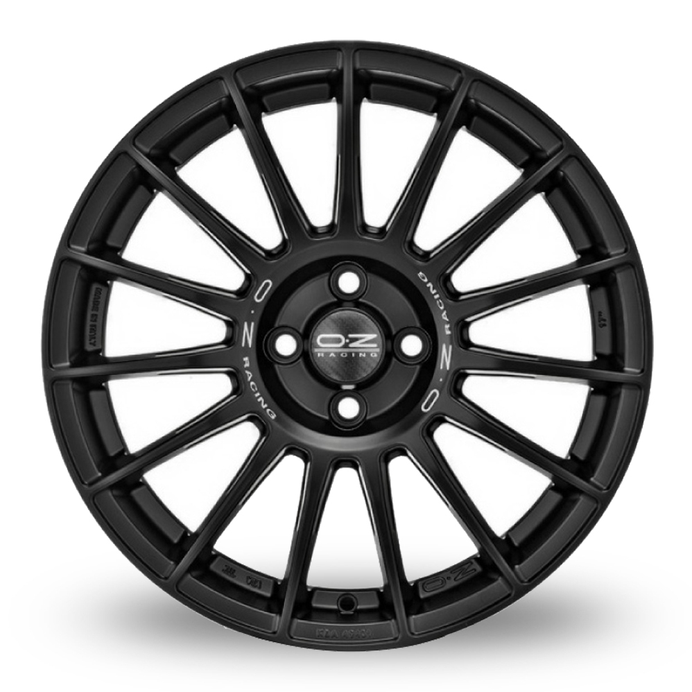 19" OZ Racing Superturismo LM (Special Offer) Matt Black Silver Lettering Alloy Wheels