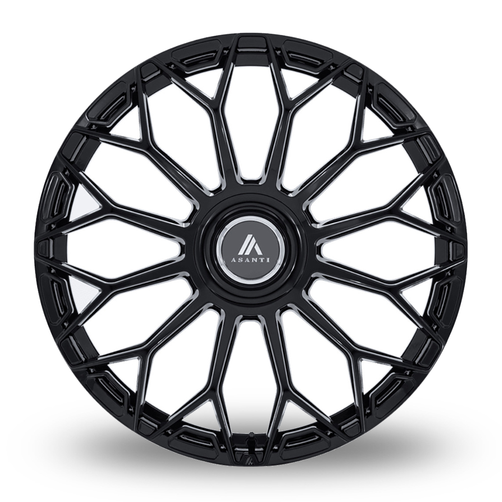 22" Asanti Black AB051 Envoy (USA Warehouse) Gloss Black Alloy Wheels