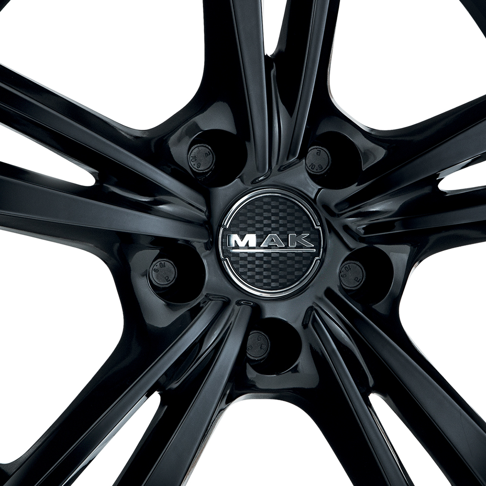 16" MAK Emblema Gloss Black Alloy Wheels