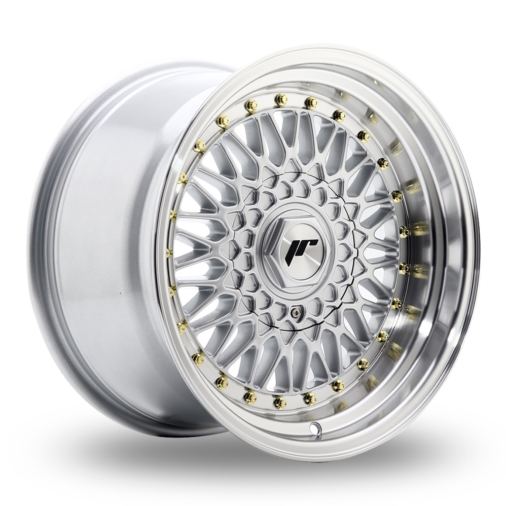 Japan Racing JR9 (9x16) (Custom Fitment) Silver Machined Lip Alloy Wheels