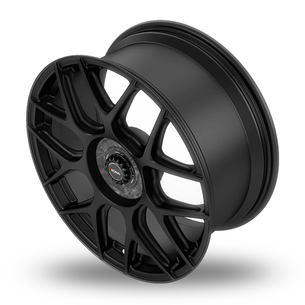 20" Ronal RF1 REV-Fcrb Matt Black Alloy Wheels
