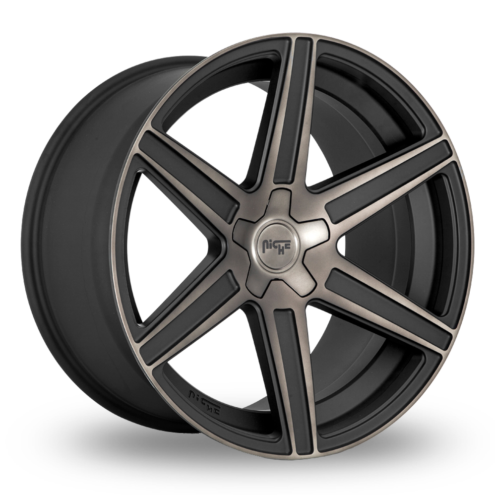 Niche M236 Carina (USA Warehouse) Matt Machined Double Dark Tint Alloy Wheels