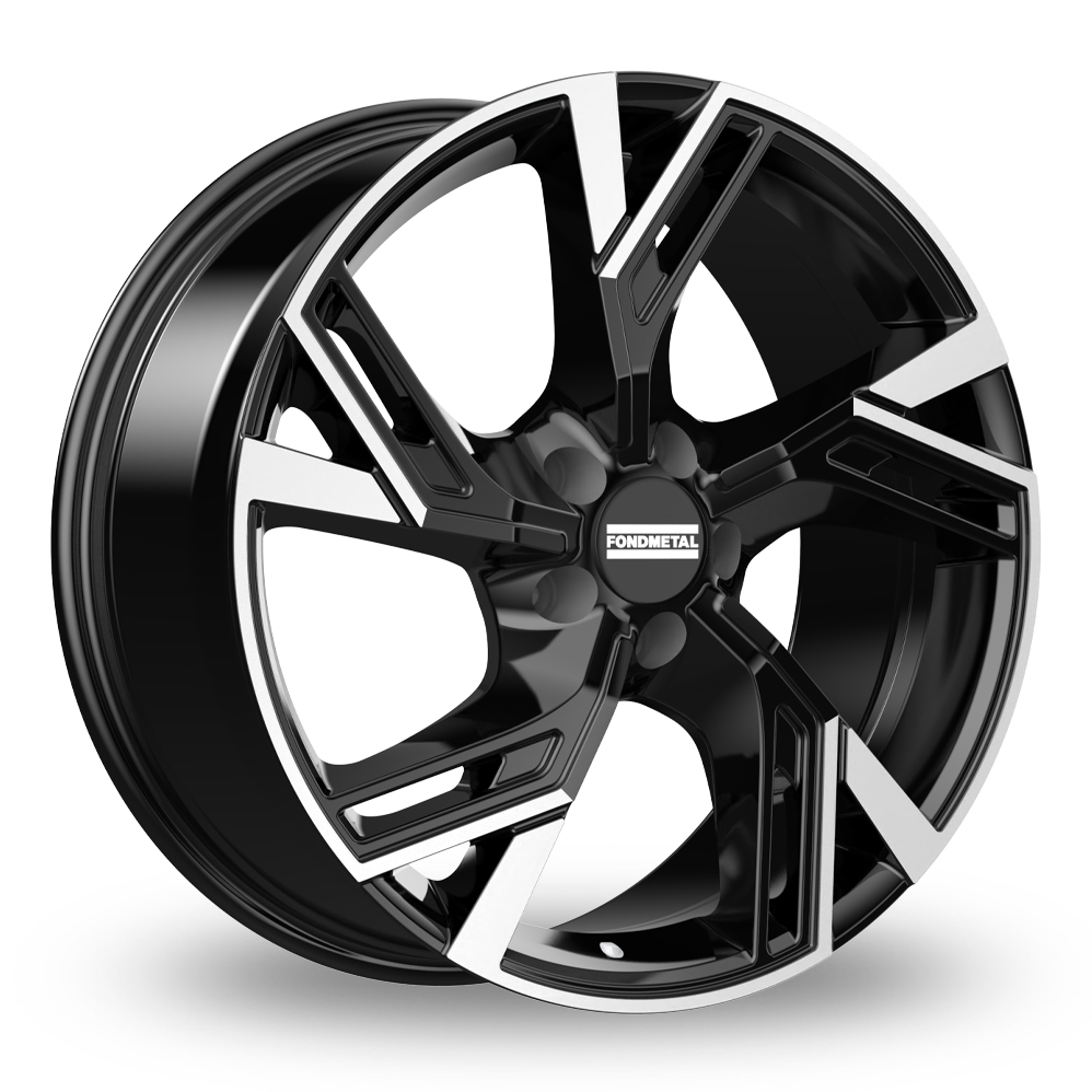 Fondmetal Atena Gloss Black Part Machined Alloy Wheels