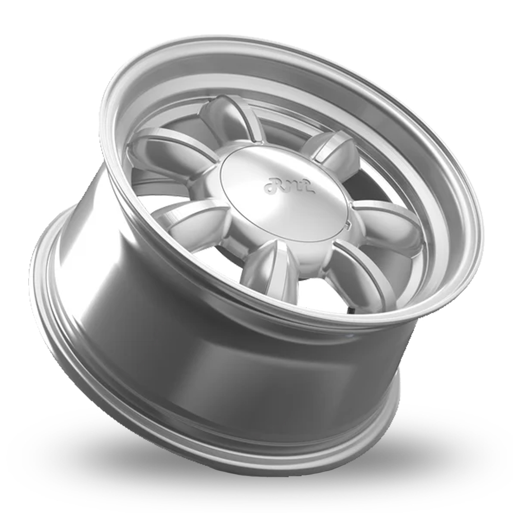 15" RML Wheels Daisy Silver Polished Lip Alloy Wheels
