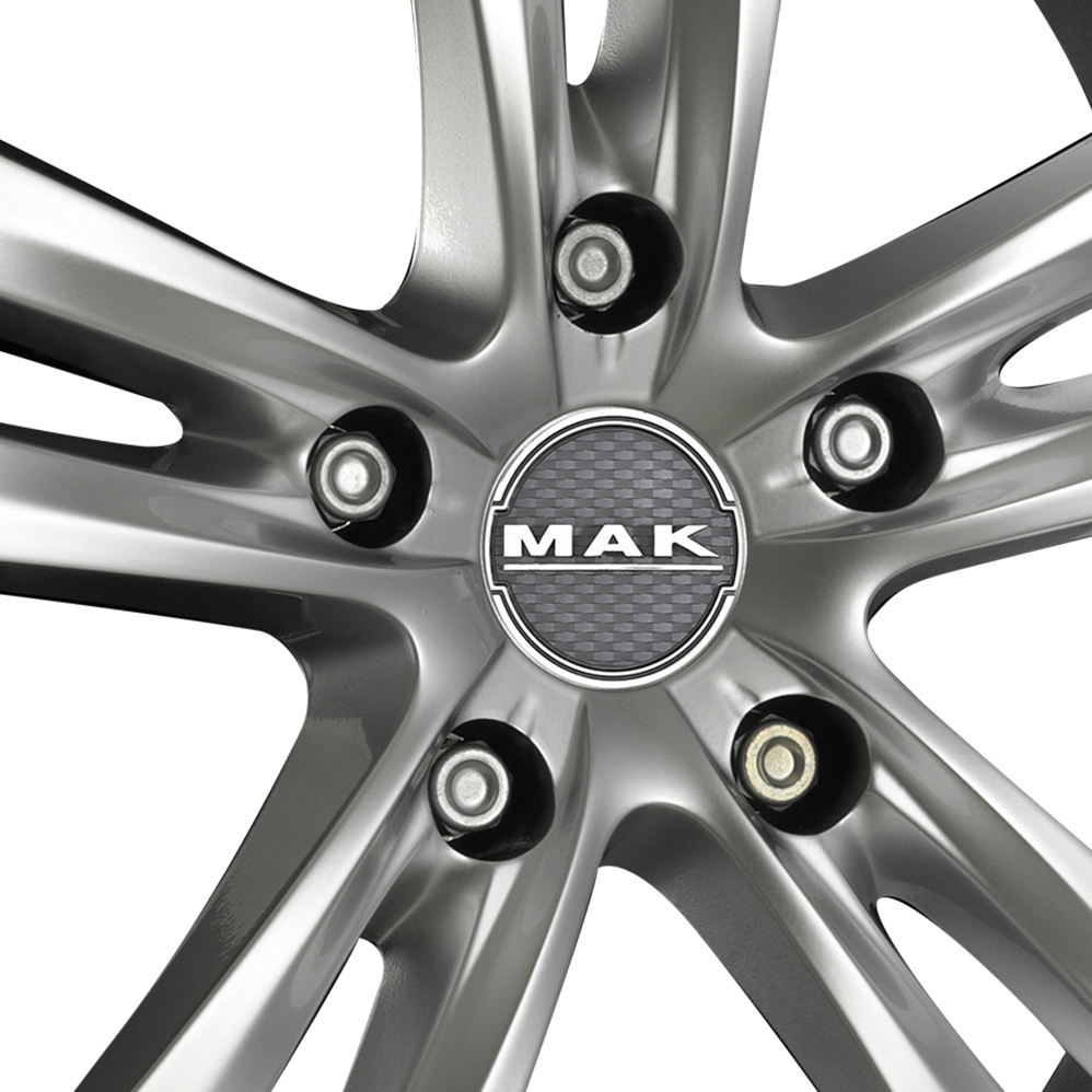 14" MAK Zenith Hyper Silver Alloy Wheels
