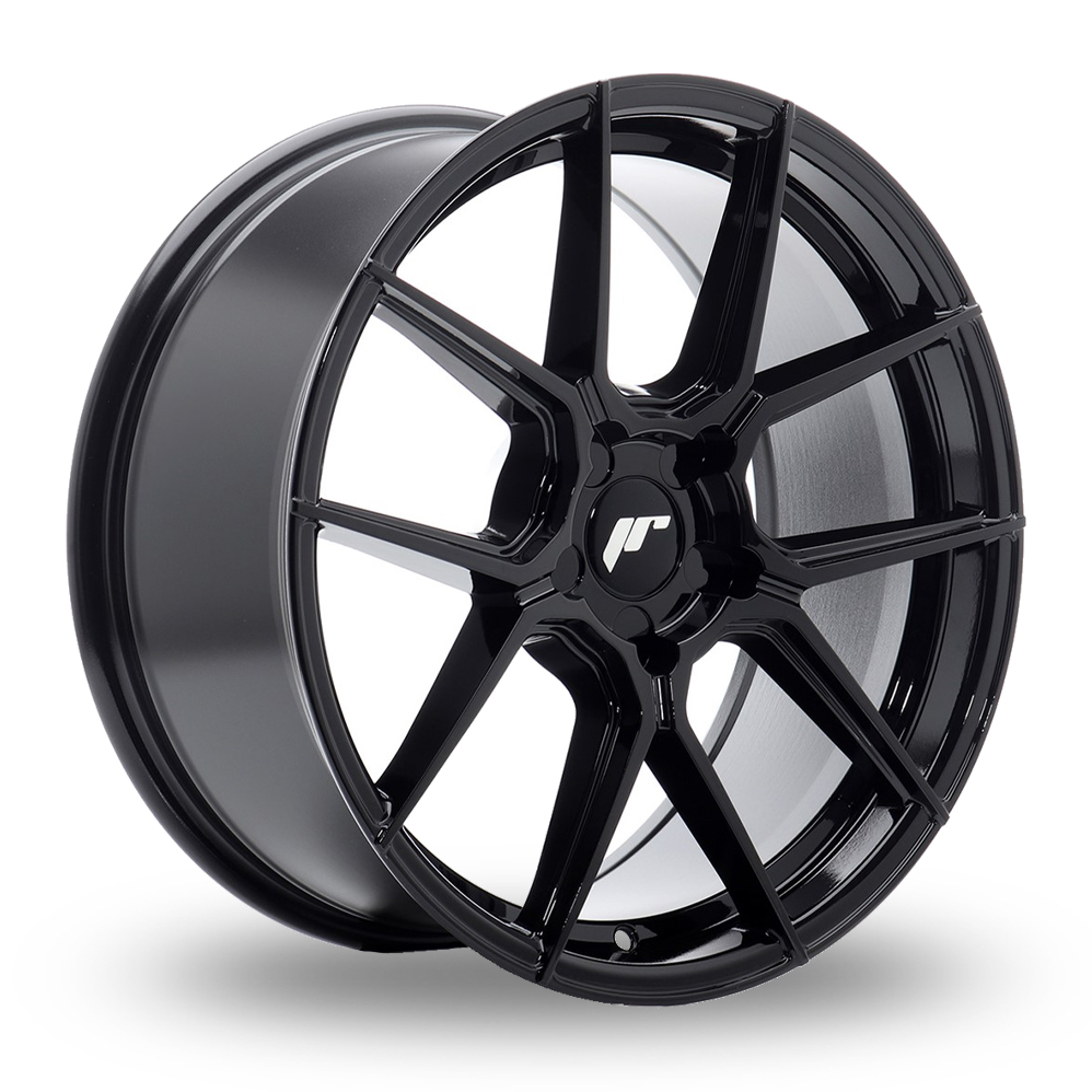Japan Racing JR30 (7x17) (Custom Fitment) Gloss Black Alloy Wheels