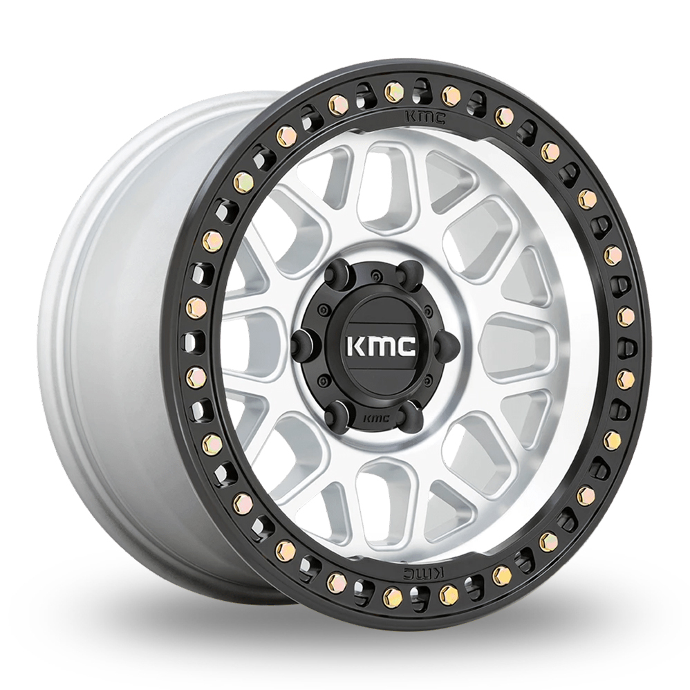 KMC KM549 GRS (USA Warehouse) Machined With Satin Black Lip Alloy Wheels