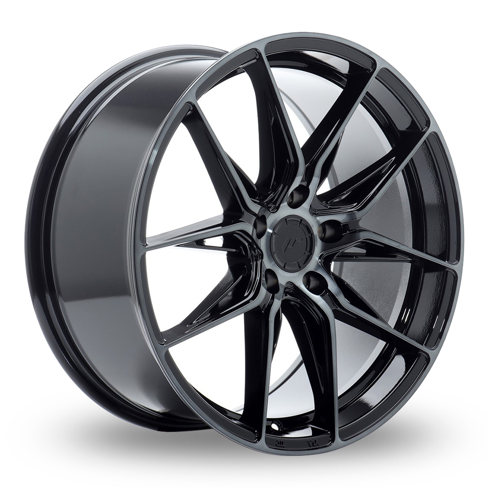 Japan Racing JR44 (8x18) Black Machined Tinted Face Alloy Wheels