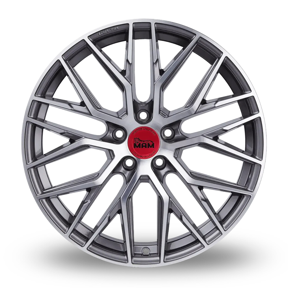 17" MAM RS4 Palladium Polished Alloy Wheels