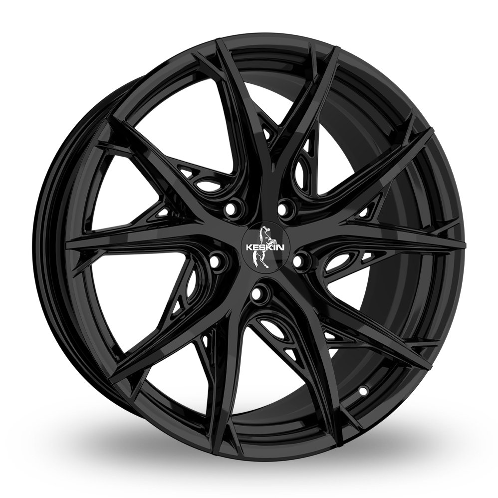19" Keskin Tuning KT24C Gloss Black Alloy Wheels