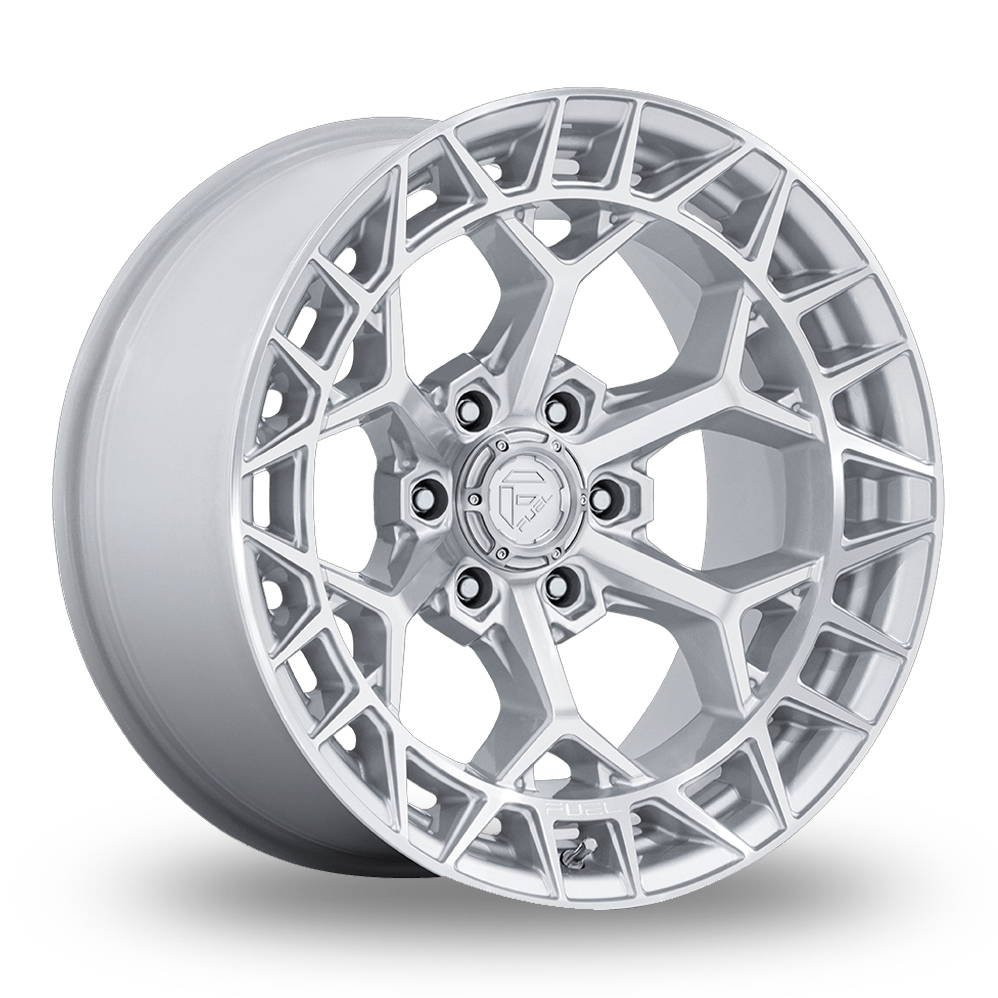 Fuel Off-Road FC873 Charger (USA Warehouse) Gloss Silver With Machined Face Alloy Wheels