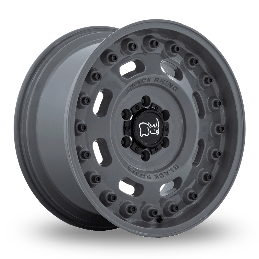 Black Rhino Axle (USA Warehouse) Battleship Grey Alloy Wheels