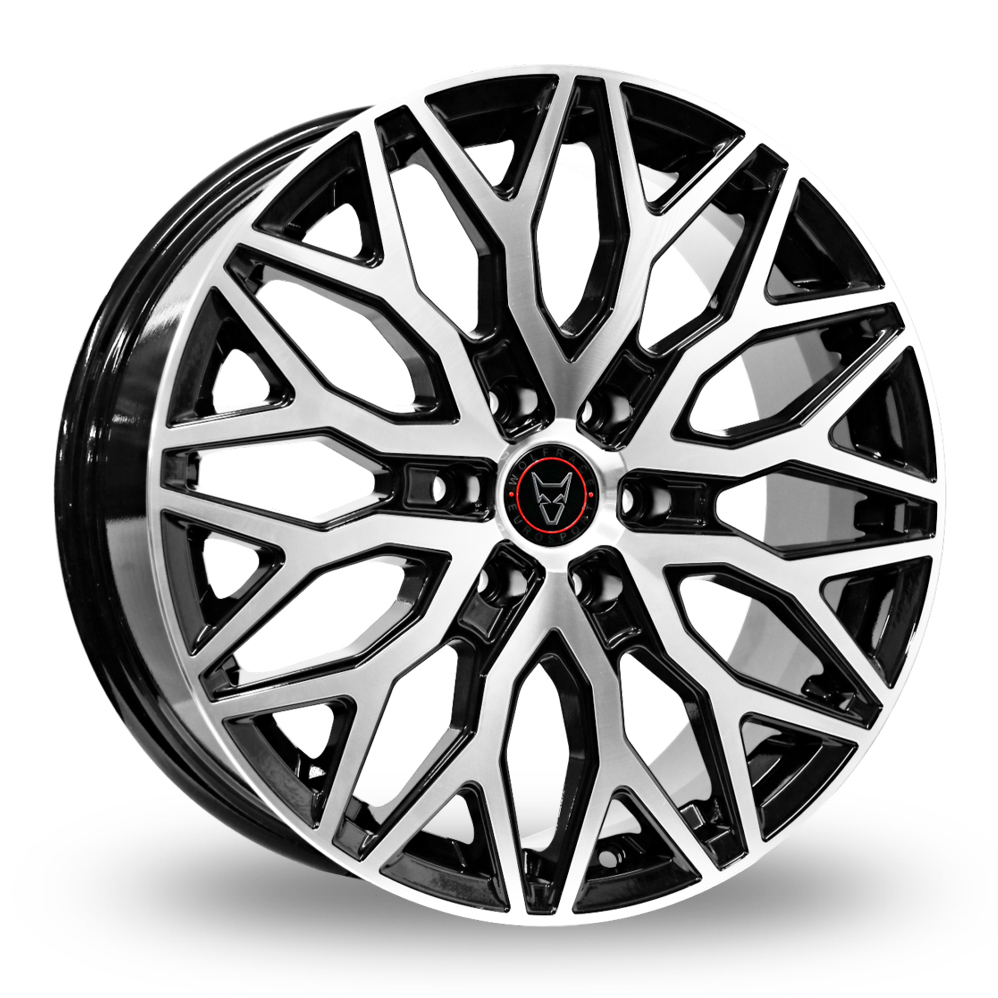 Wolfrace Eurosport Wolfsburg Super 6 Gloss Black Polished Alloy Wheels