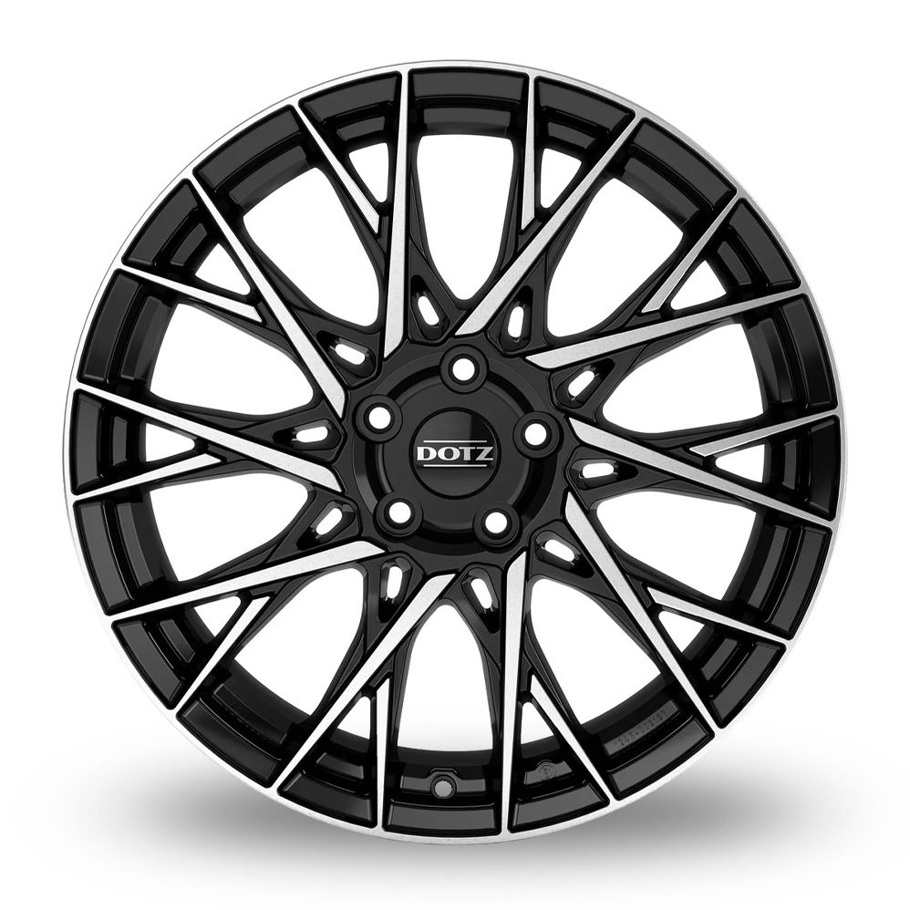 18" Dotz Fuji Black Polished Alloy Wheels