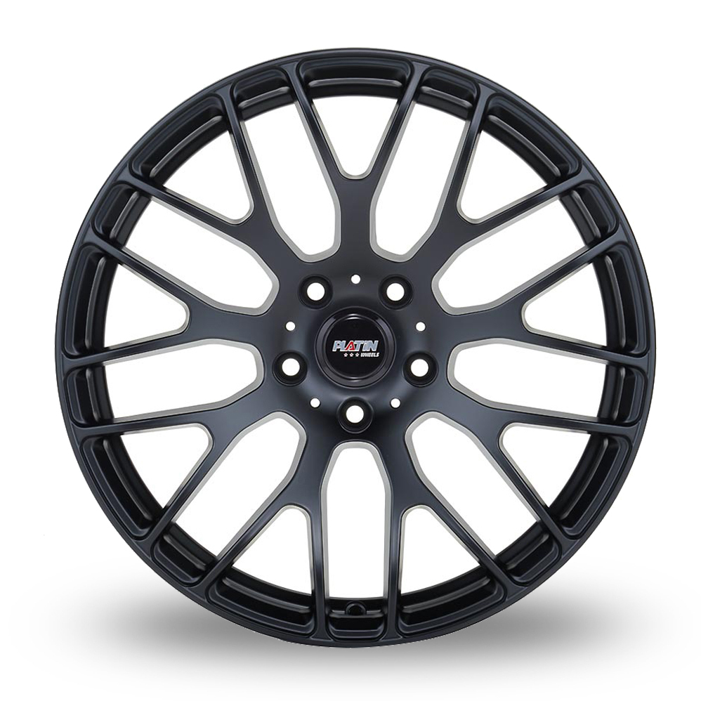 19" Platin P 70 Matt Black Alloy Wheels