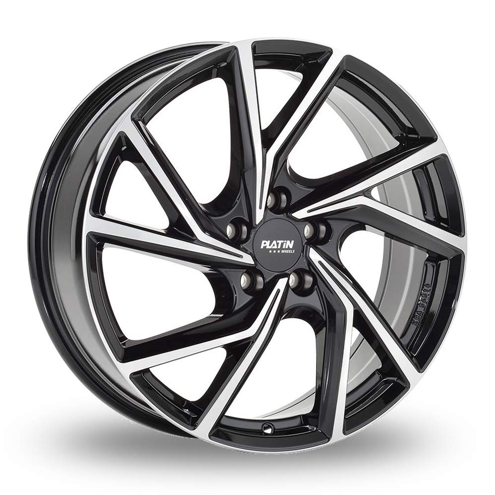 Platin P 107 Black Polished Alloy Wheels
