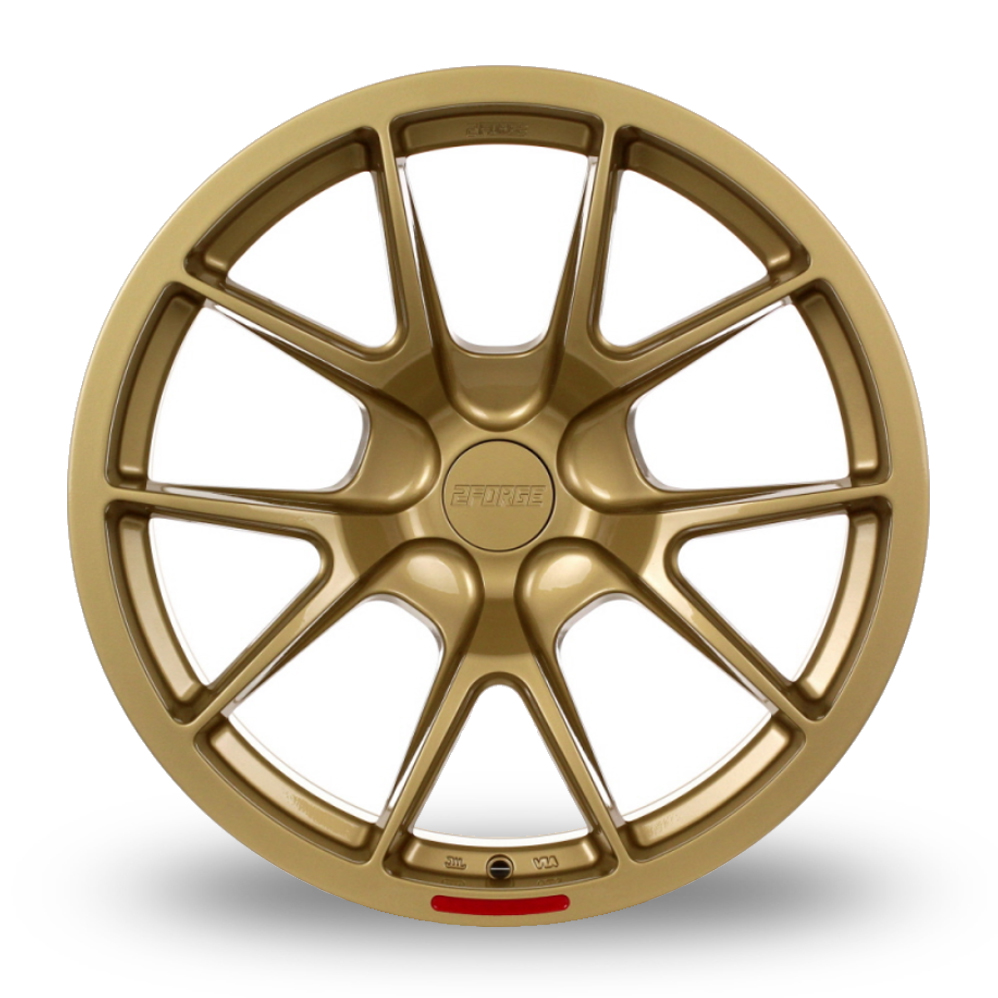 17" 2FORGE ZF9 Gloss Gold Alloy Wheels