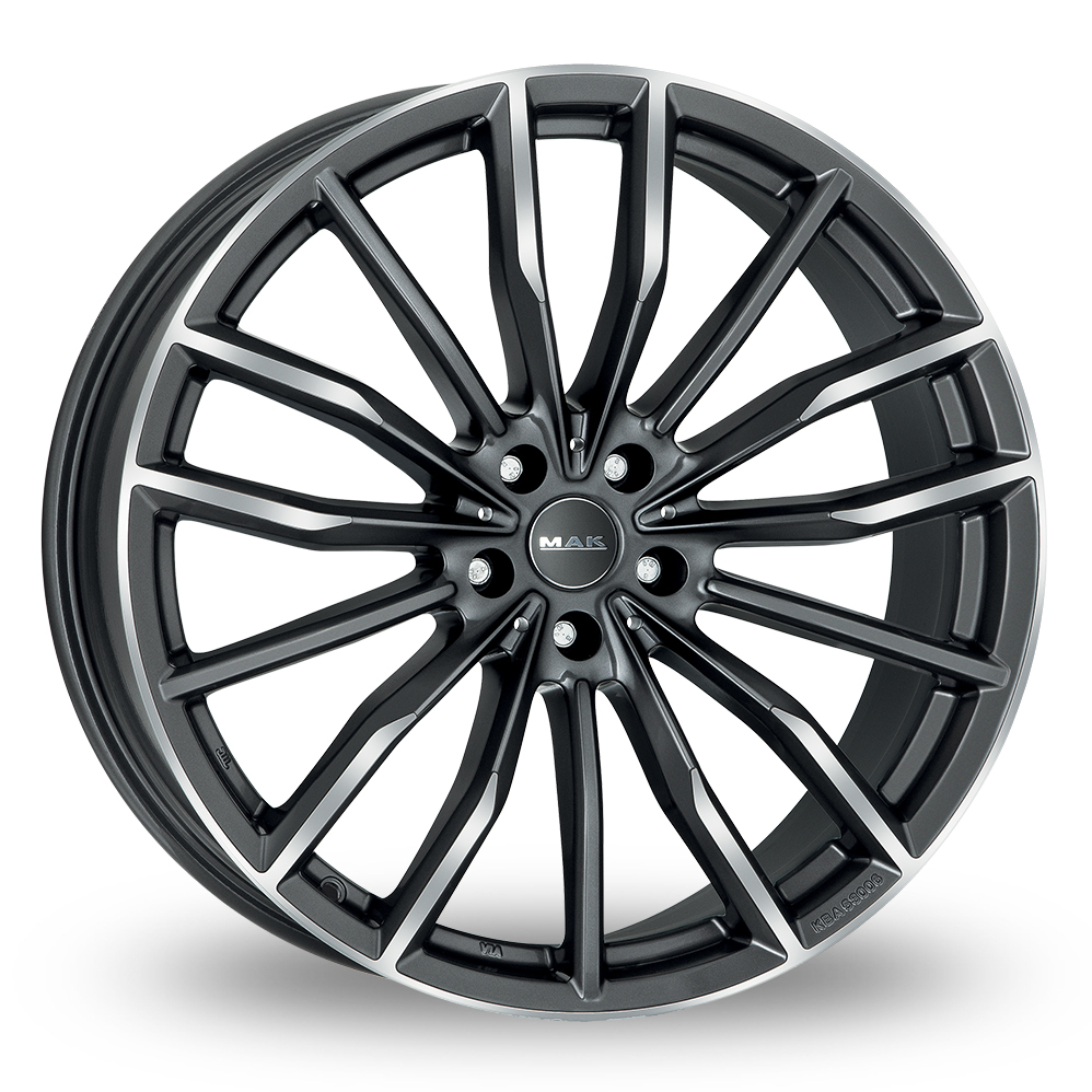MAK Rapp Gunmetal Mirror Alloy Wheels