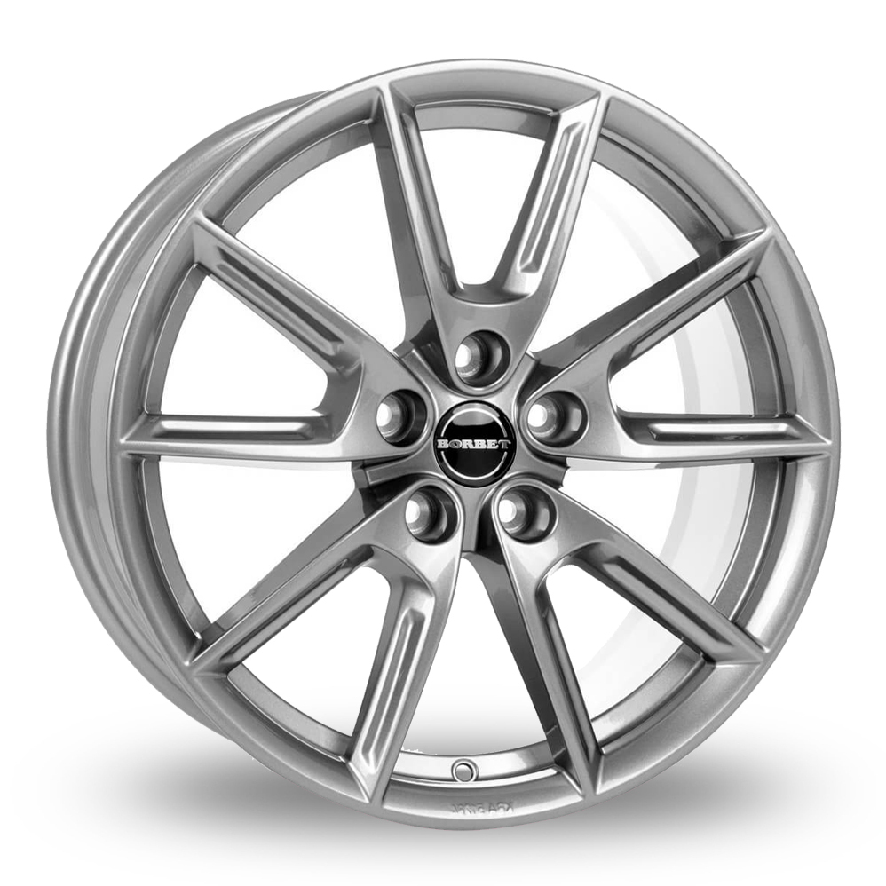 Borbet LX18 Gloss Grey Alloy Wheels