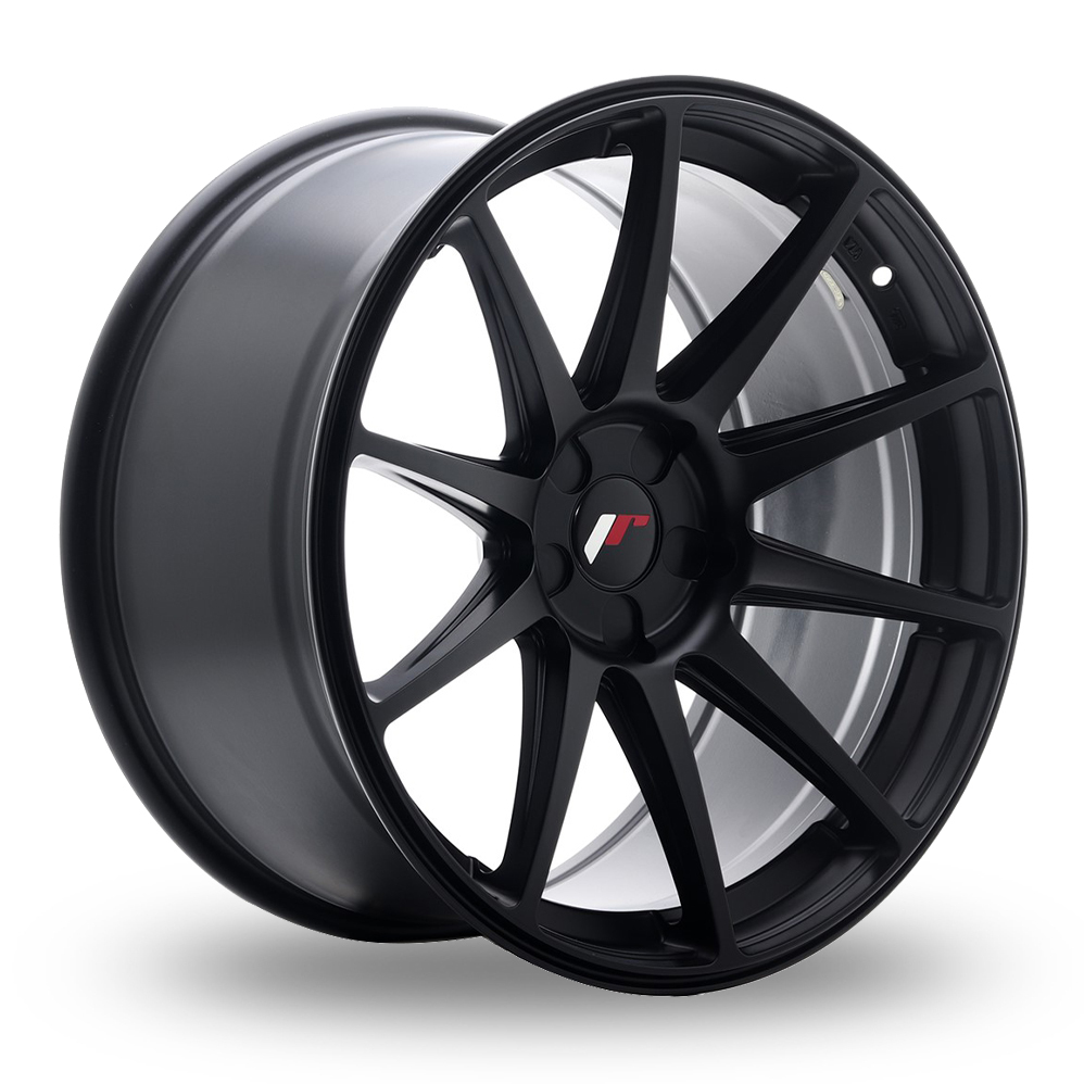 Japan Racing JR11 (9.5x19) (Custom Fitment) Matt Black Alloy Wheels