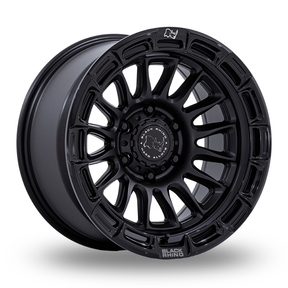 Black Rhino BR025 Rival (USA Warehouse) Matte Black With Gloss Black Lip Alloy Wheels