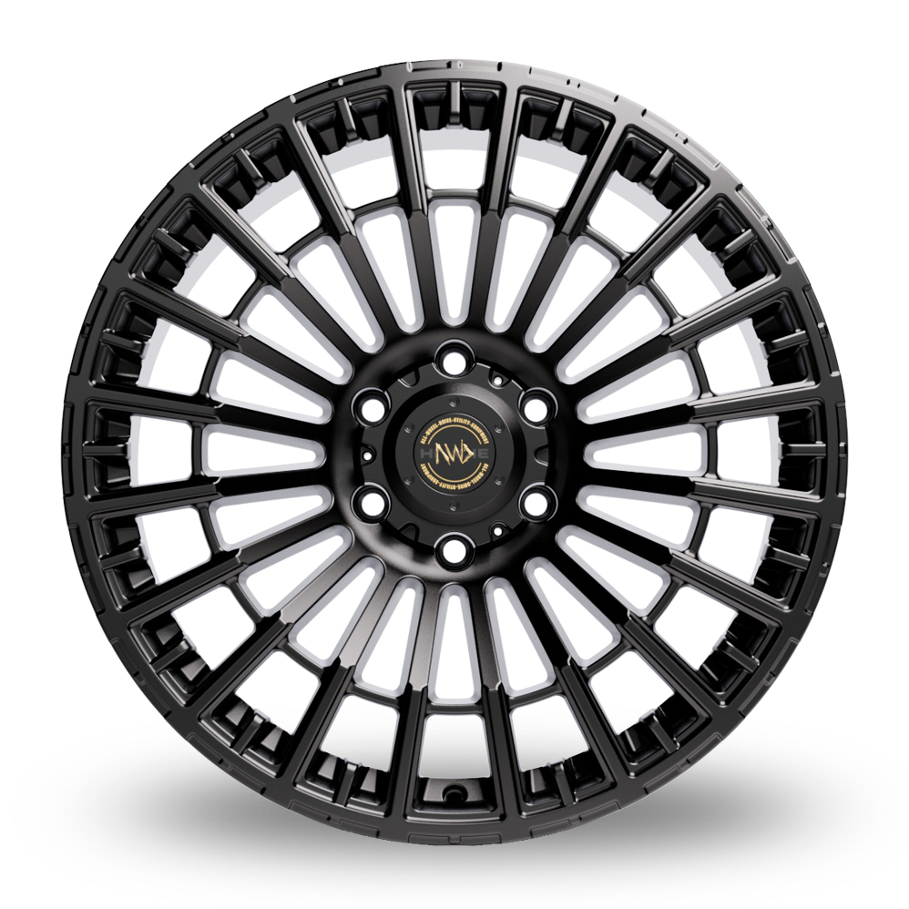 20" Hawke Nevada Matt Black Alloy Wheels