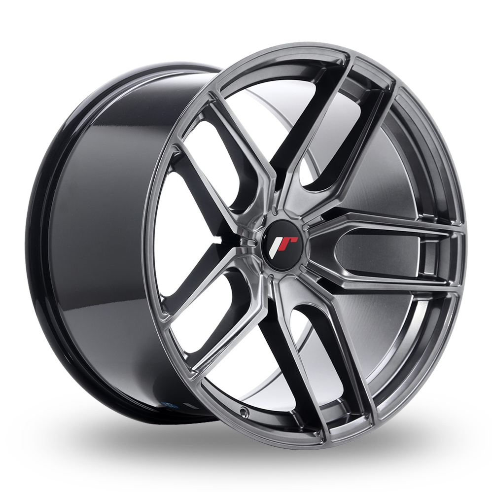 Japan Racing JR25 (11x19) (Custom Fitment) Hyper Black Alloy Wheels