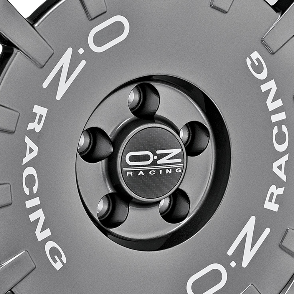 18" OZ Racing Rally Racing Dark Graphite Silver Lettering Alloy Wheels