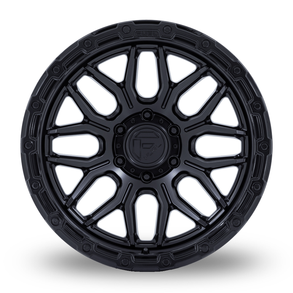 20" Fuel Off-Road FC881 Surge Matte Black With Gloss Black Lip Alloy Wheels