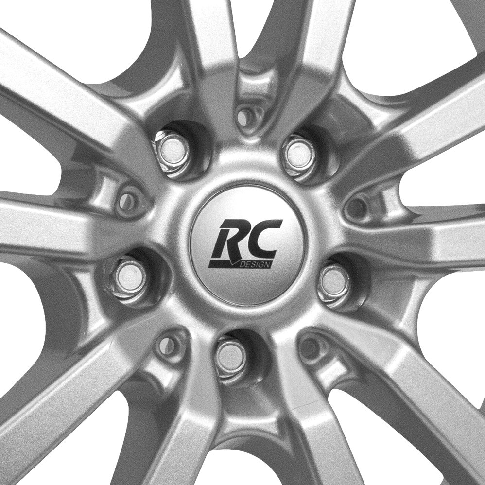 18" RC Design RC25 T Crystal Silver Alloy Wheels