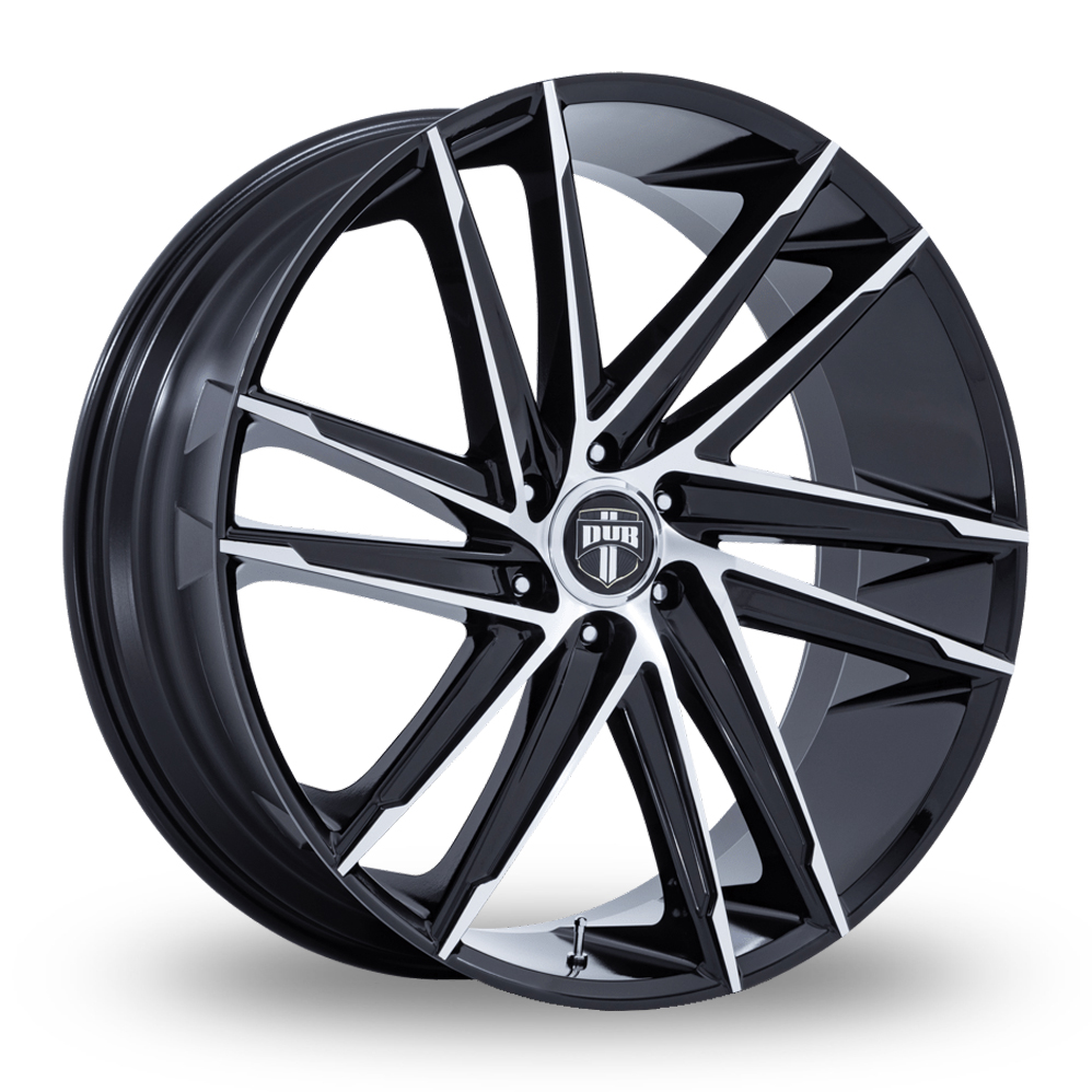 DUB DC275 Blaze (USA Warehouse) Gloss Black With Machined Face Alloy Wheels
