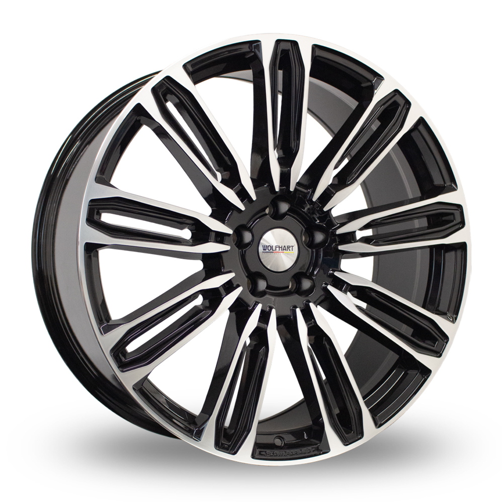Wolfhart Flowformed RR1 Gloss Black Polished Alloy Wheels