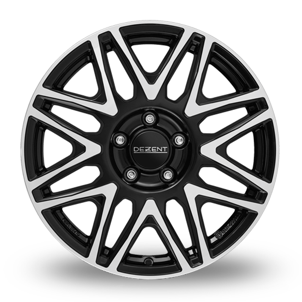 17" Dezent KH Dark Black Polished Alloy Wheels