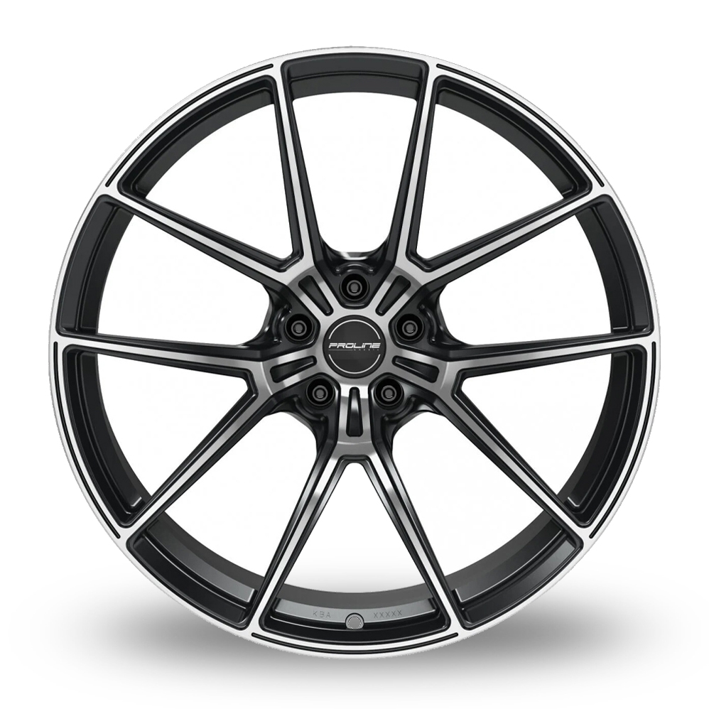 21" Proline PFR Forged Black Polished Alloy Wheels